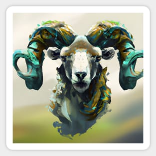 Painted Ram Sticker